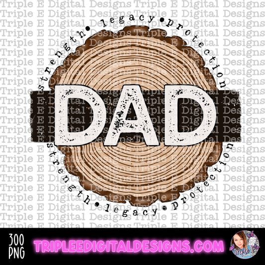 Dad Tree Rings PNG