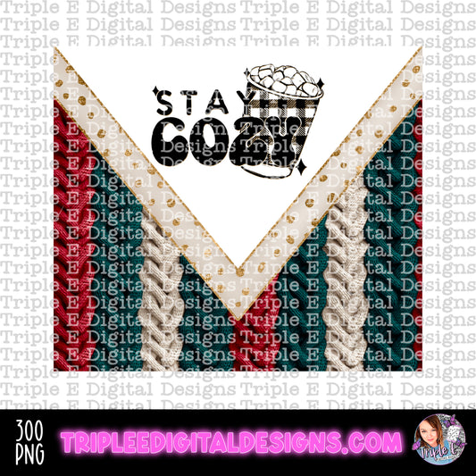 Stay Cozy Tumbler PNG