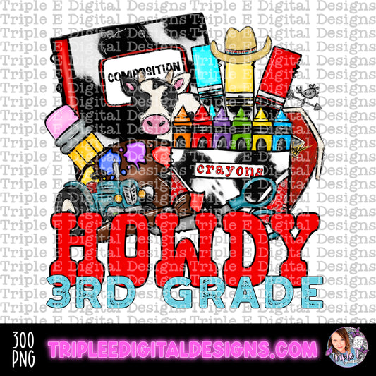 Howdy 3rd Grade PNG