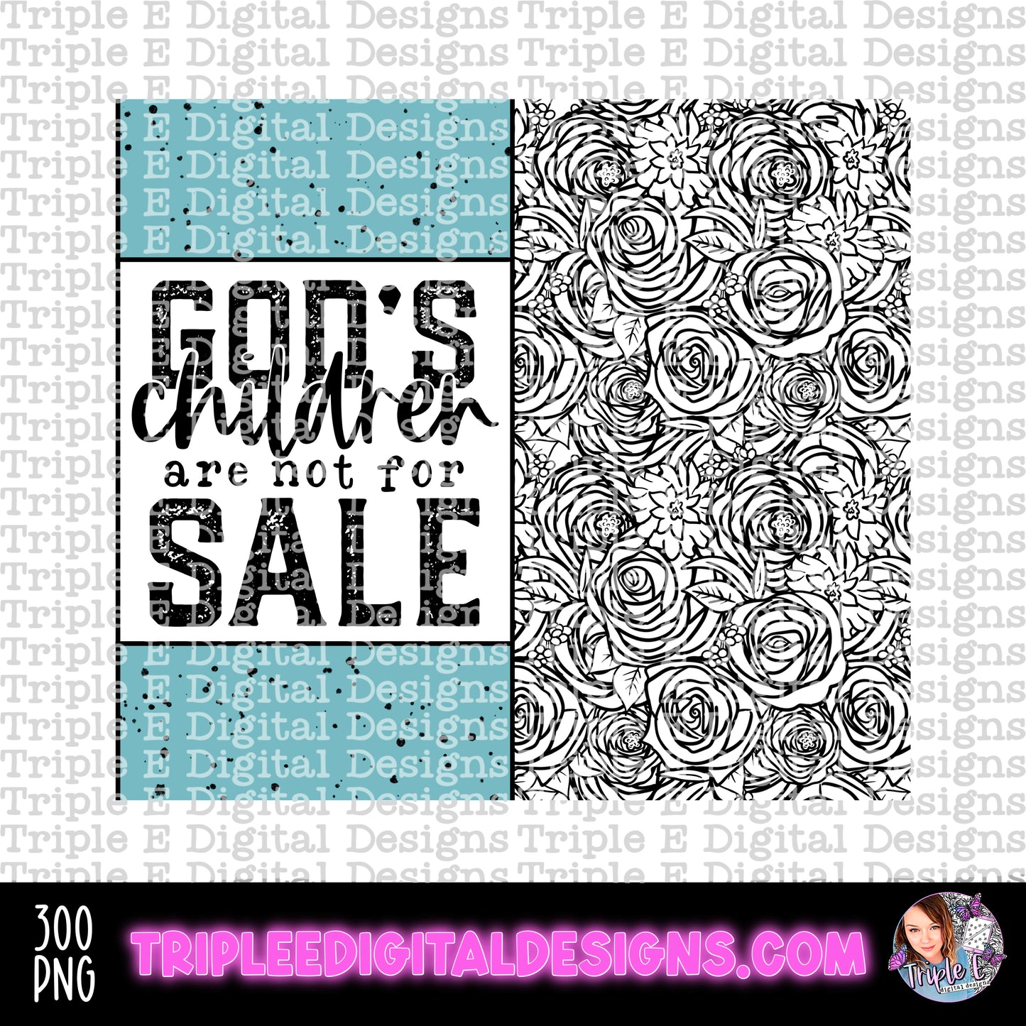 God’s Children are Not For Sale PNG Skinny Tumbler