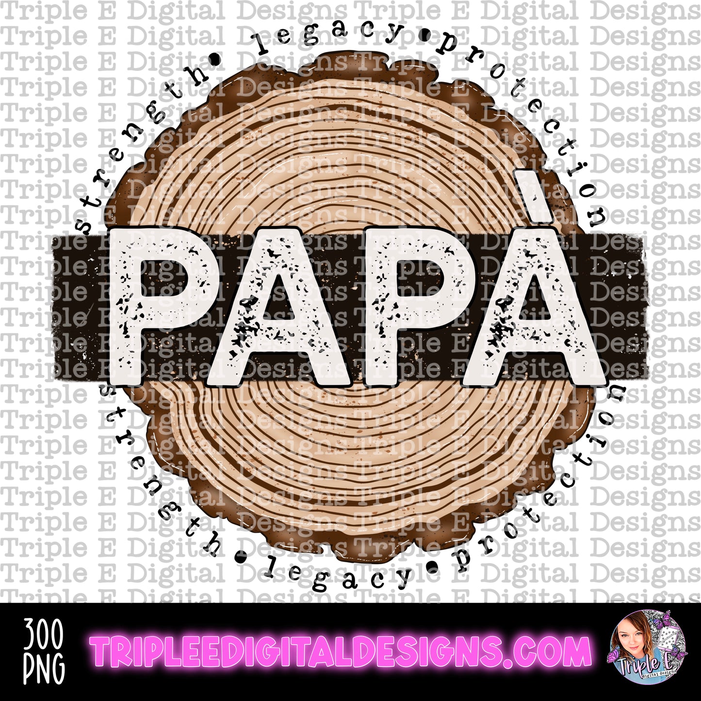 Papá Tree Rings PNG