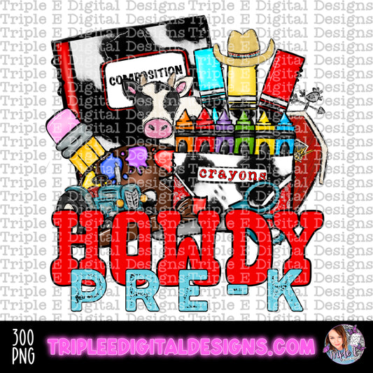 Howdy Pre-K PNG