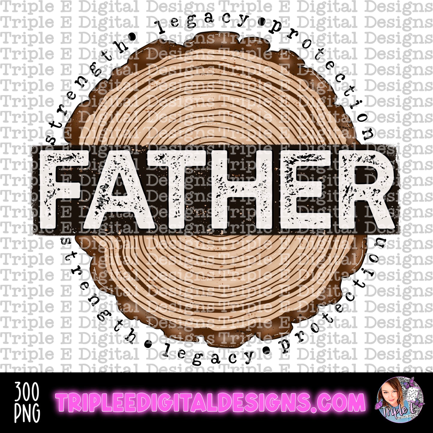 Father Tree Rings PNG