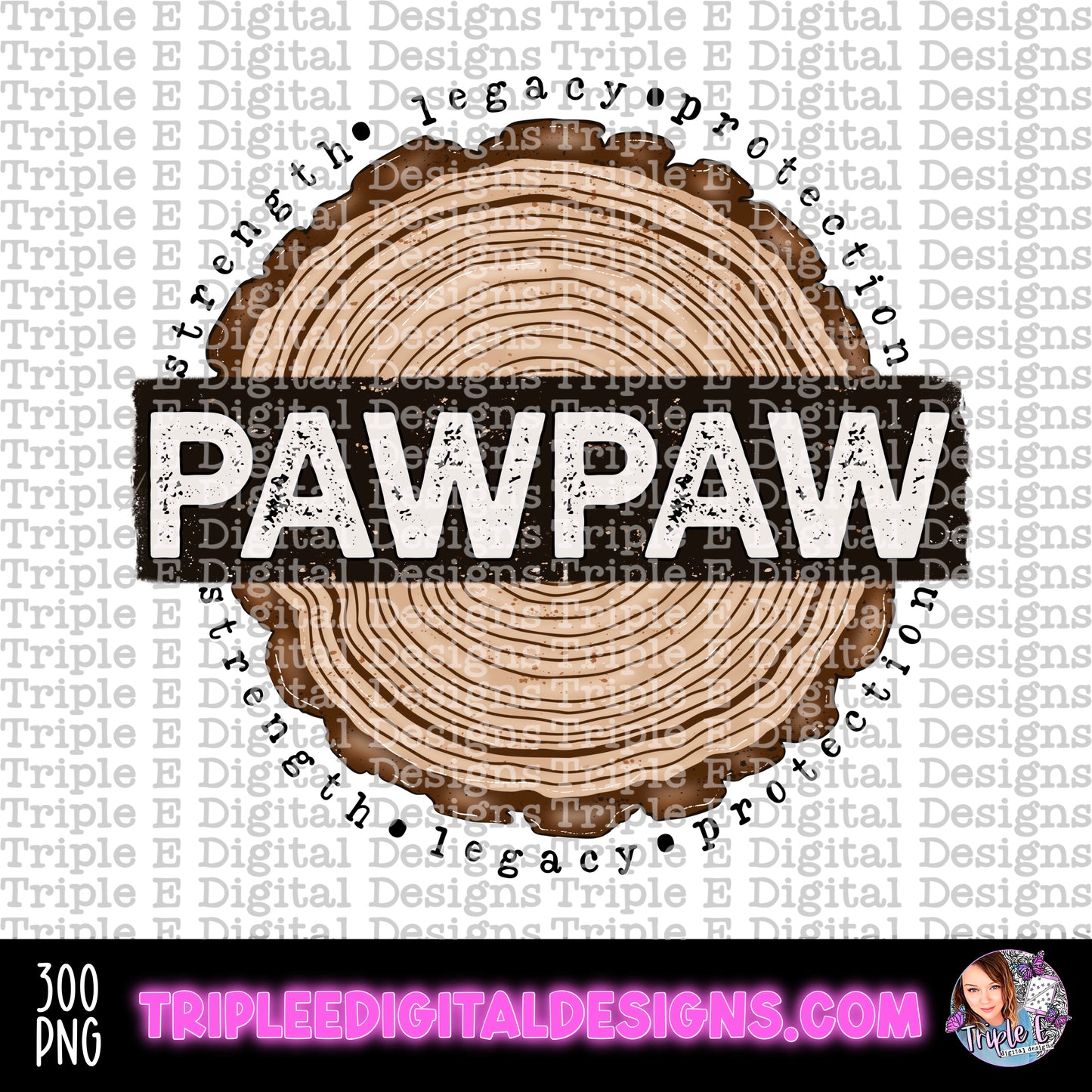 Pawpaw Tree Rings PNG