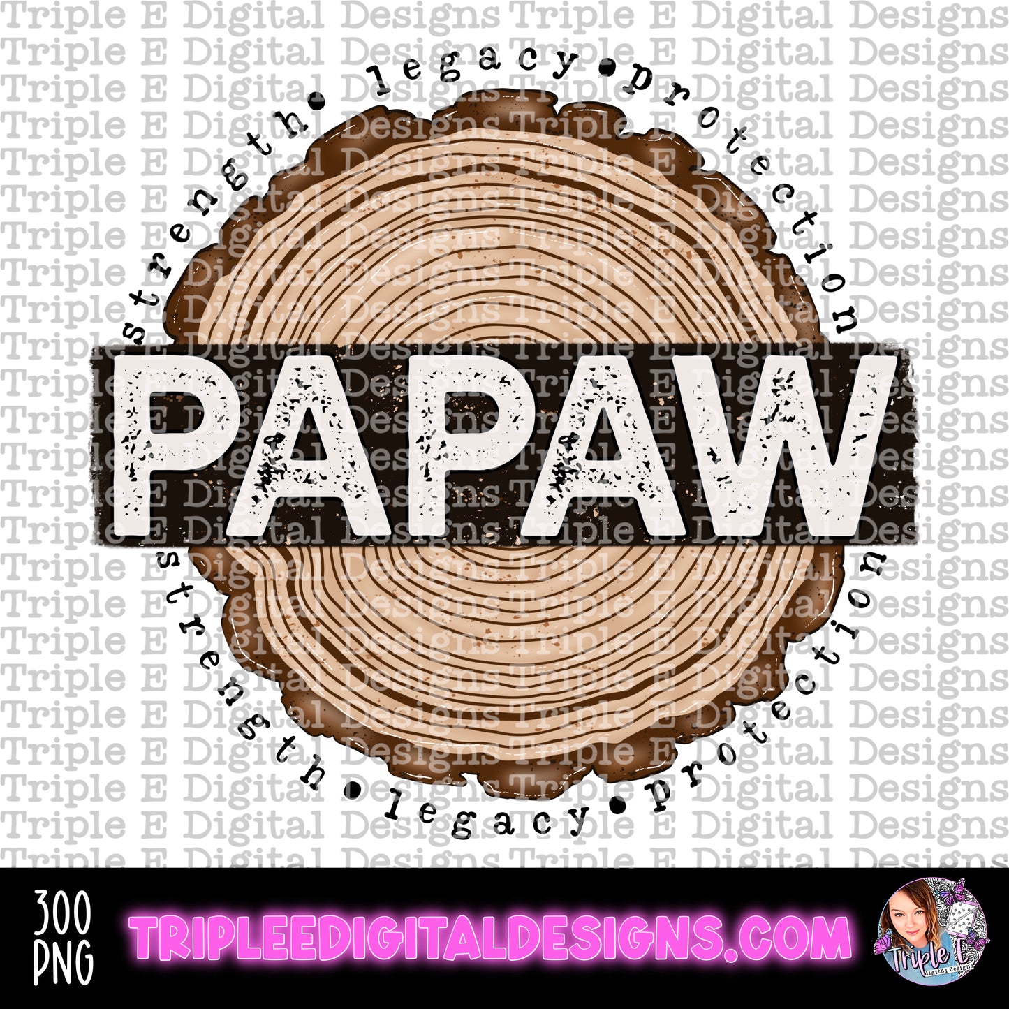 Papaw Tree Rings PNG