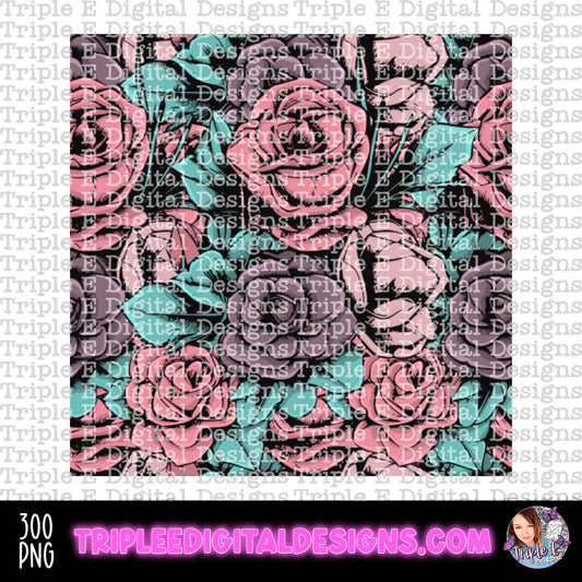 Muted Roses Seamless