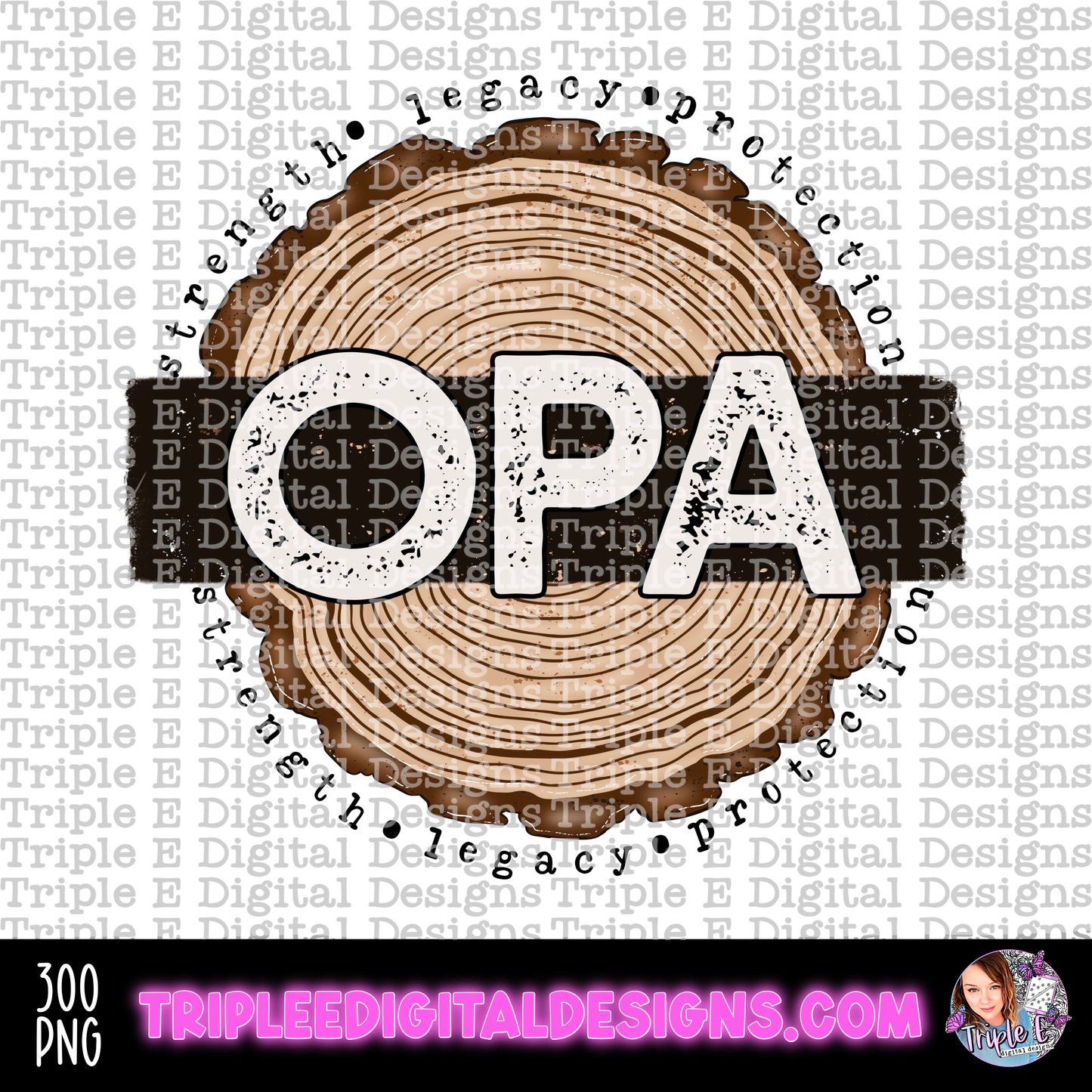 Opa Tree Rings PNG