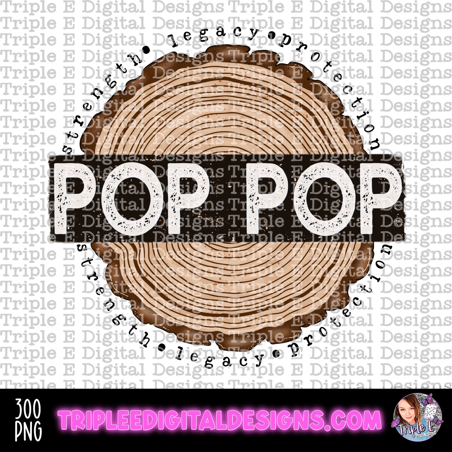 Pop Pop Tree Rings PNG