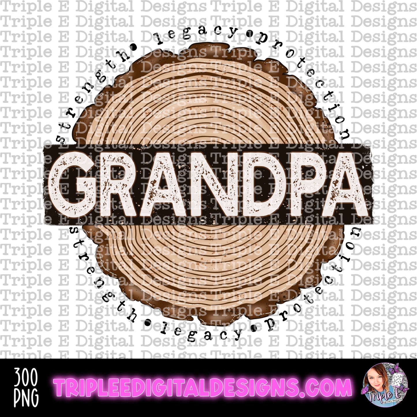 Grandpa Tree Rings PNG