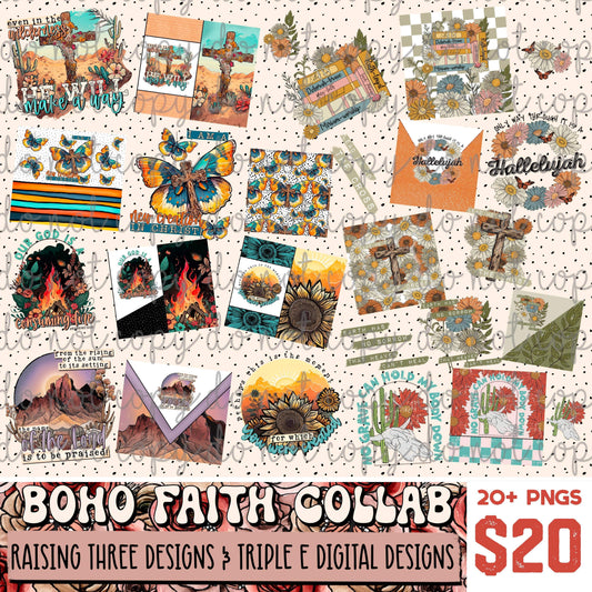 Boho Faith Collab w/ Raising Three Designs