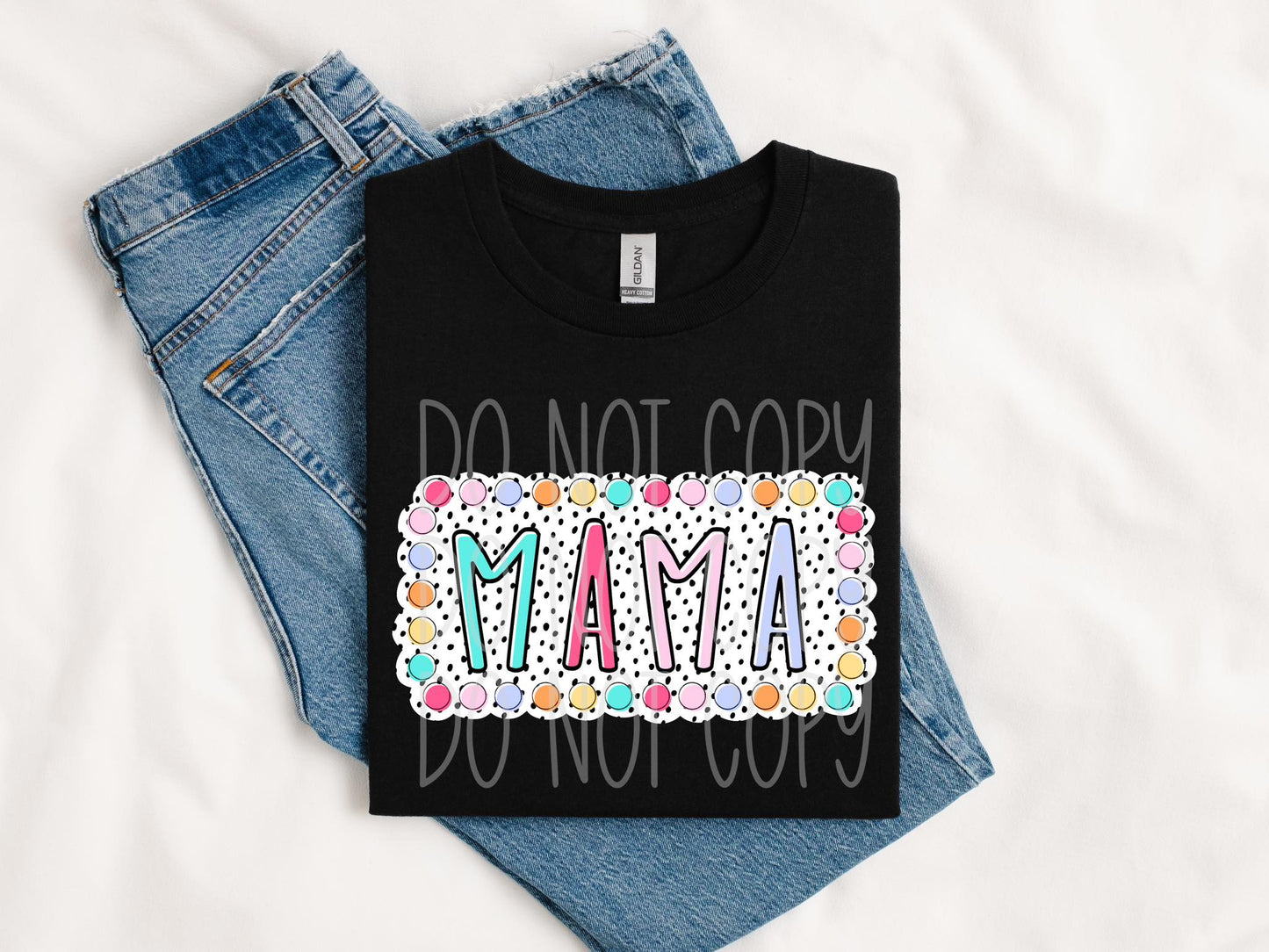 Happy Dots Mama PNG Design