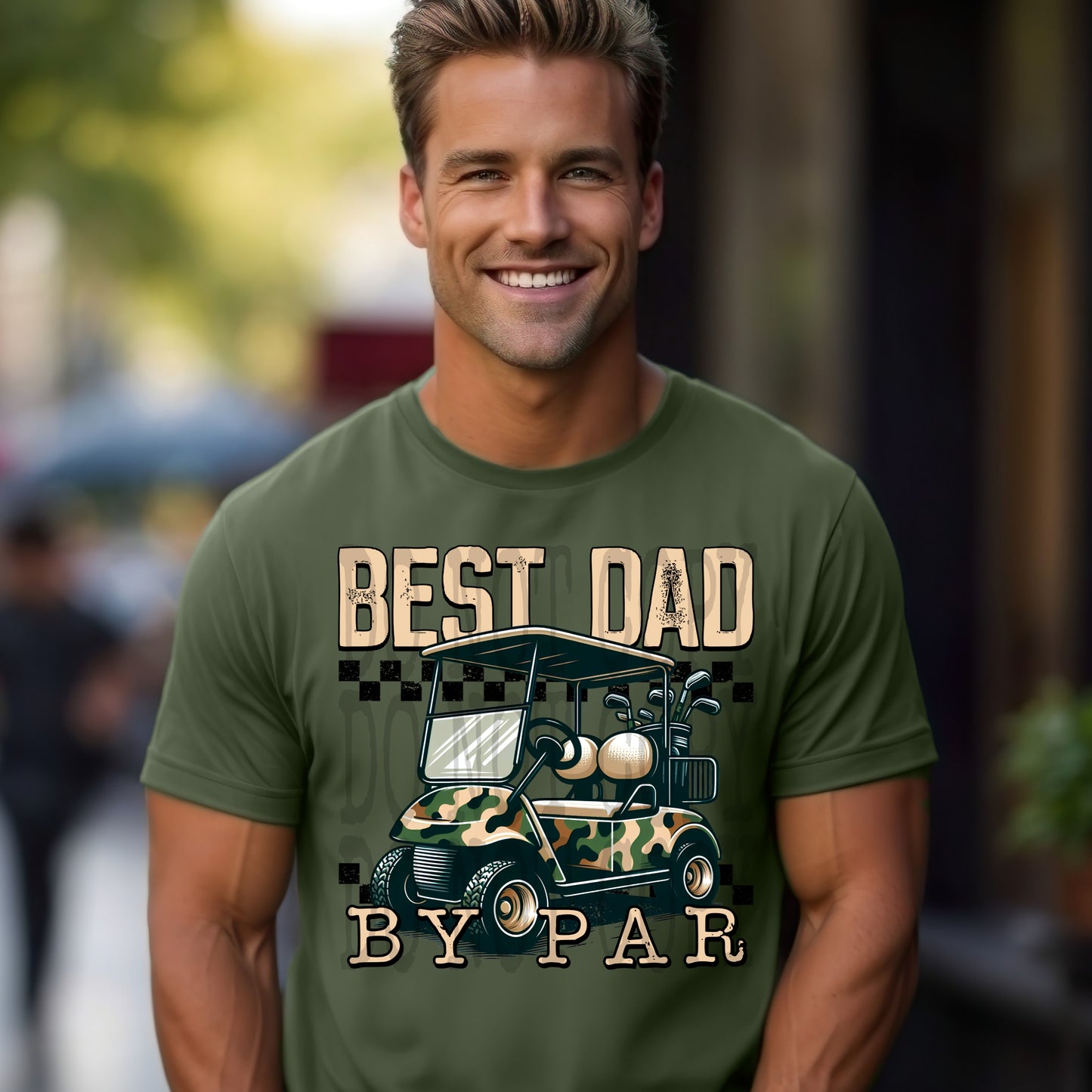 Best Dad By Par PNG Design