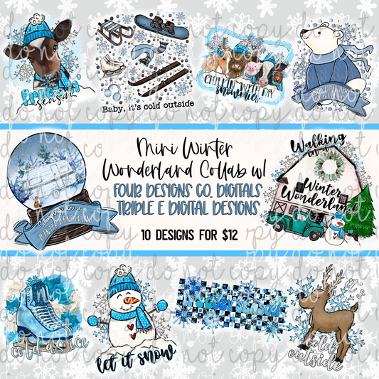 Mini Winter Wonderland w/Four Designs Co. Digitals