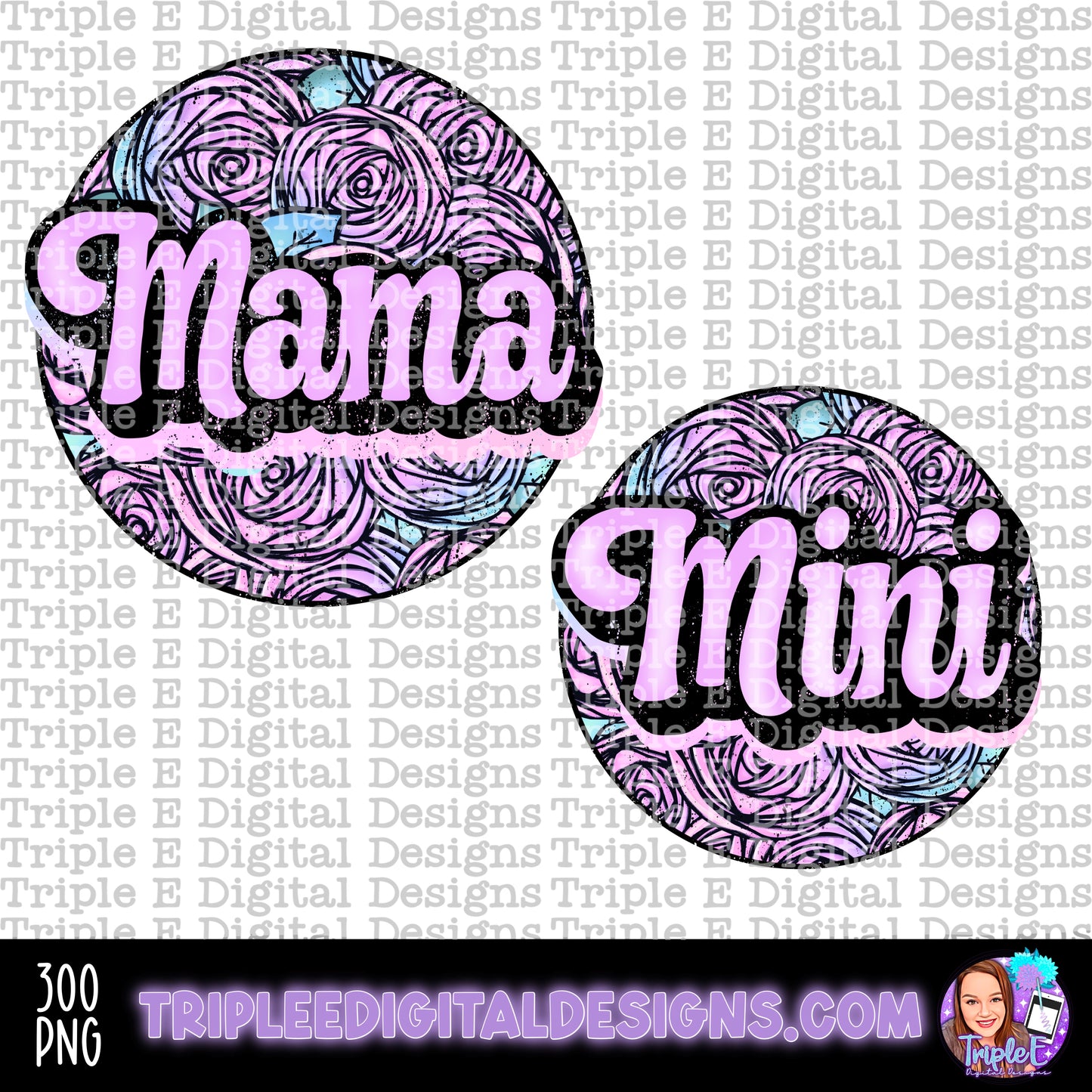 Mama Mini Floral Set PNG