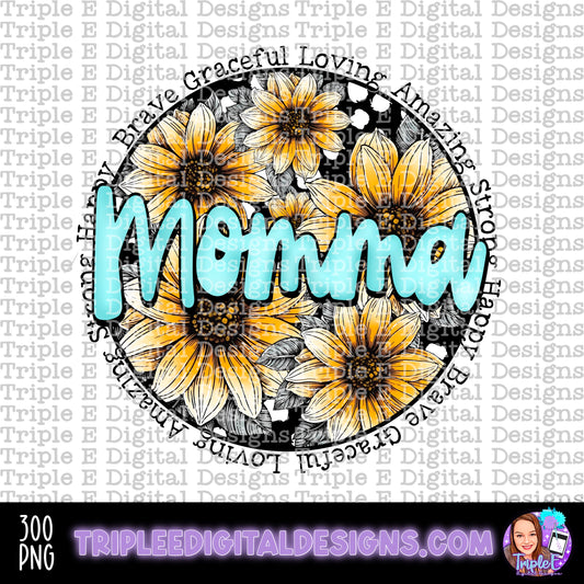 Momma Sunflowers PNG