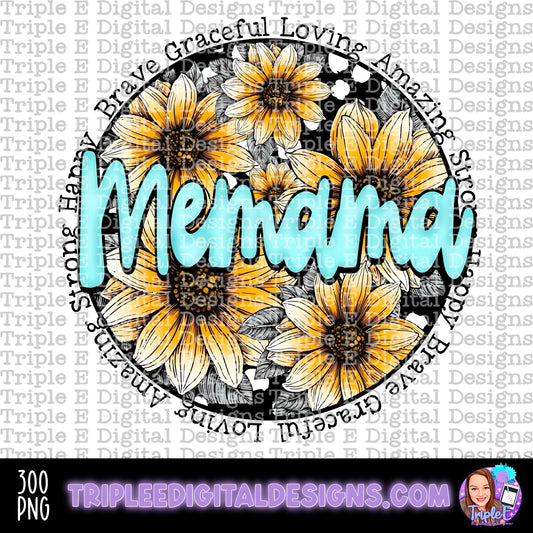 Memama Sunflowers PNG