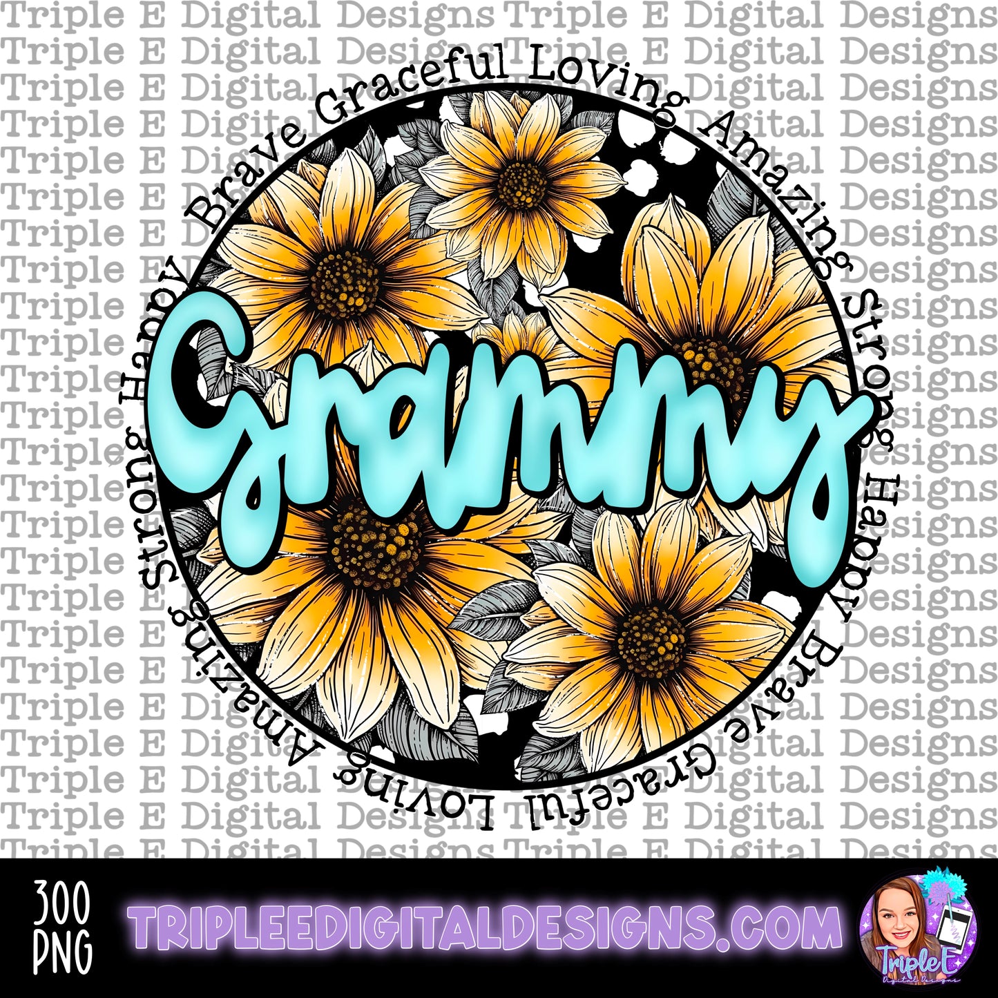 Grammy Sunflowers PNG