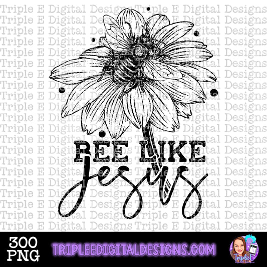 Bee Like Jesus PNG