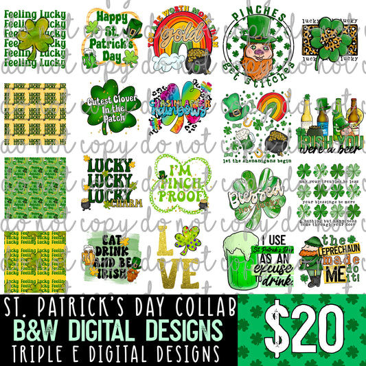 St. Patricks Day Collab with B&W Digital Designs