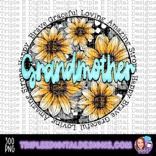 Grandmother Sunflowers PNG