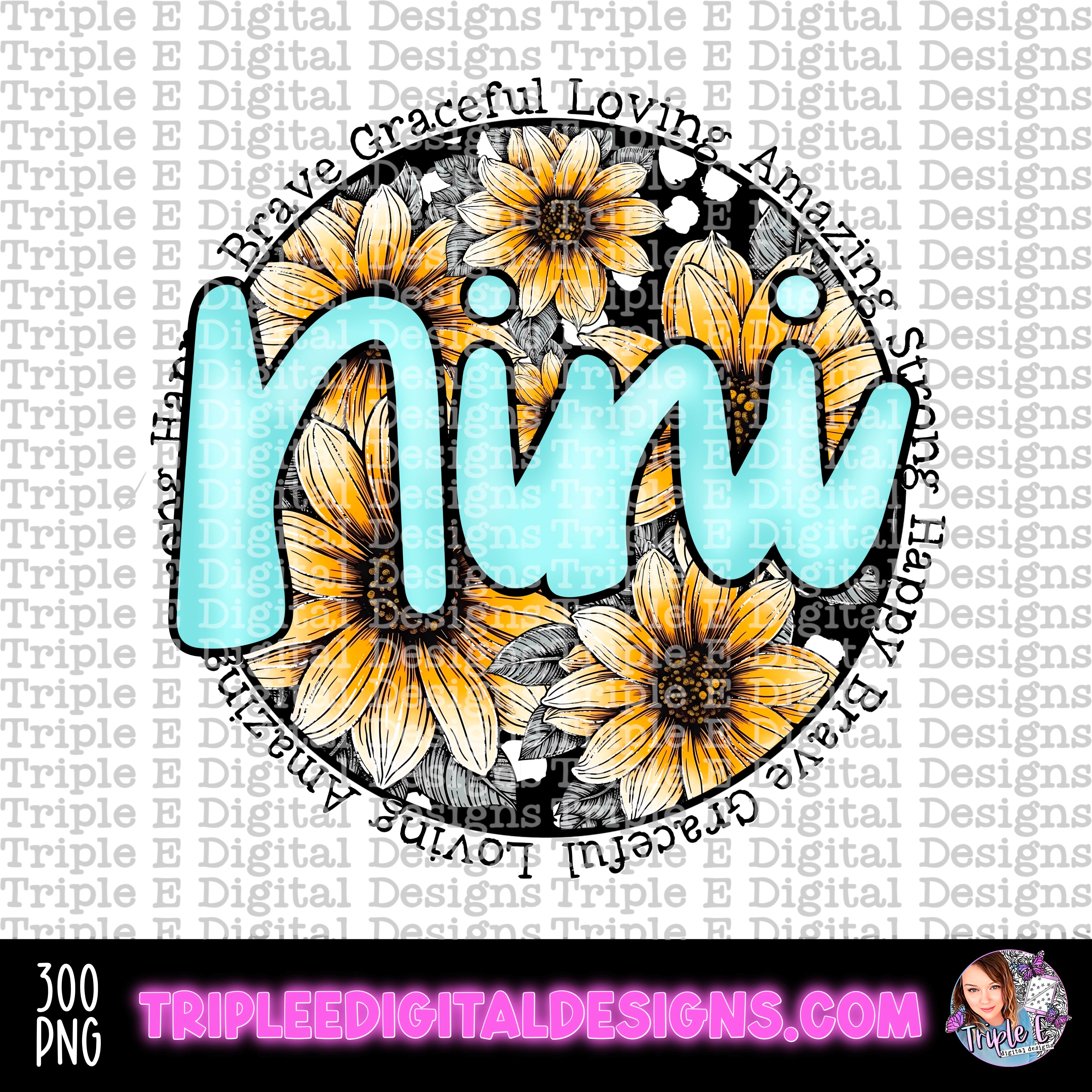 Nini Sunflowers PNG – Pine Hollow Design Co.