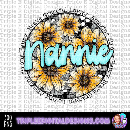 Nannie Sunflowers PNG