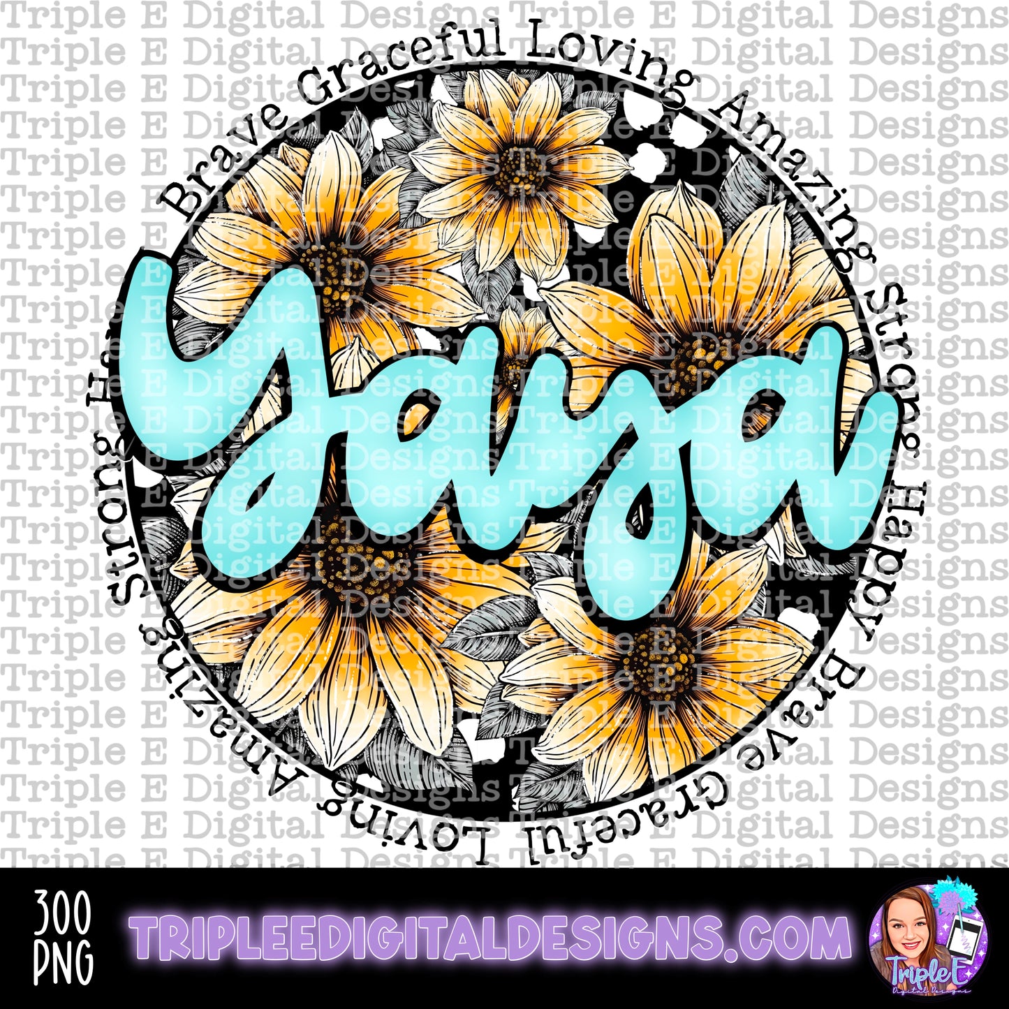 Yaya Sunflowers PNG