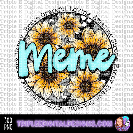 Meme Sunflowers PNG