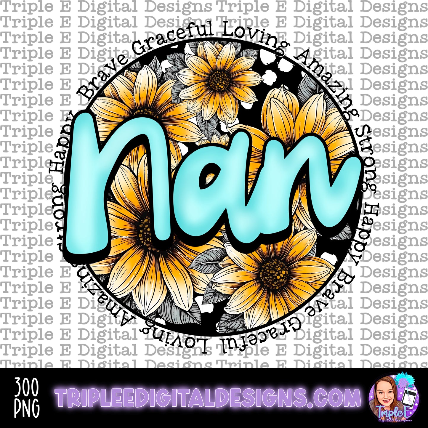 Nan Sunflowers PNG