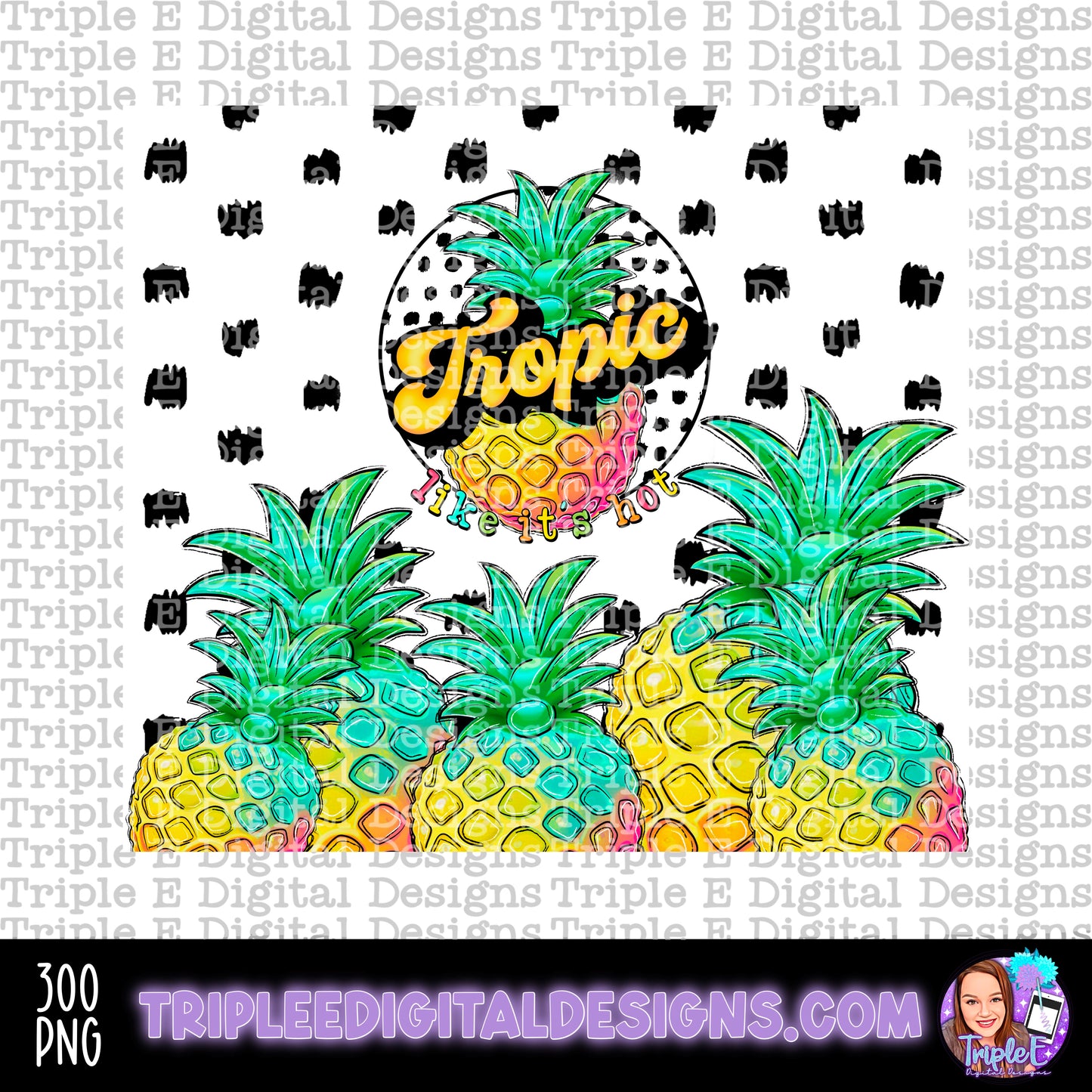 Tropic Like It’s Hot Tumbler PNG