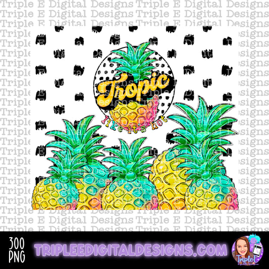 Tropic Like It’s Hot Tumbler PNG