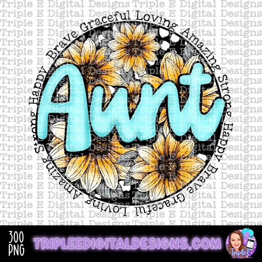 Aunt Sunflowers PNG