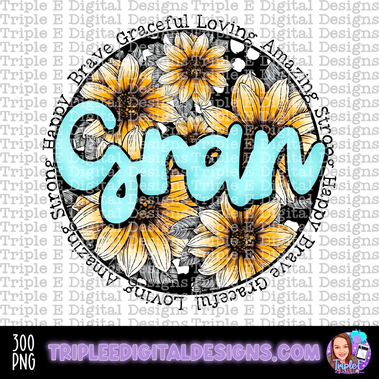 Gran Sunflowers PNG