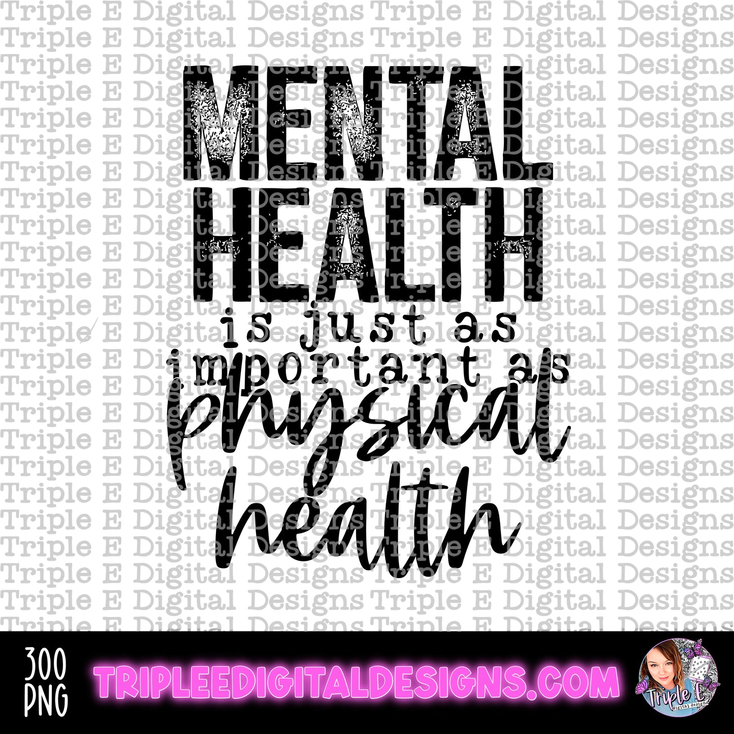 Mental Health is just as important as Physical Health PNG